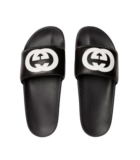 ciabatte in pelle gucci|gucci sandali slider.